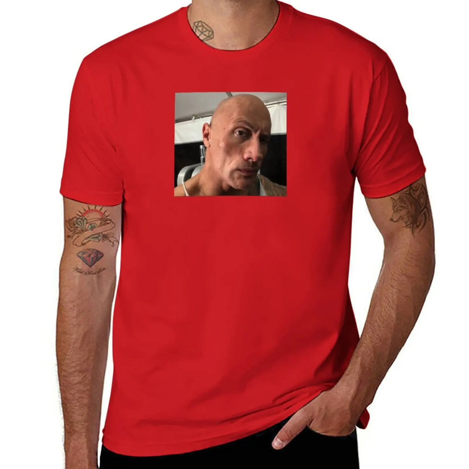 New The Rock Eyebrow Raise Face Meme T-Shirt new edition t shirt