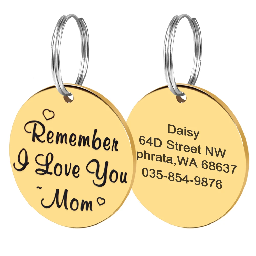 Title 9, Personalized Dog Cat ID Tag Collar Necklace Acc...
