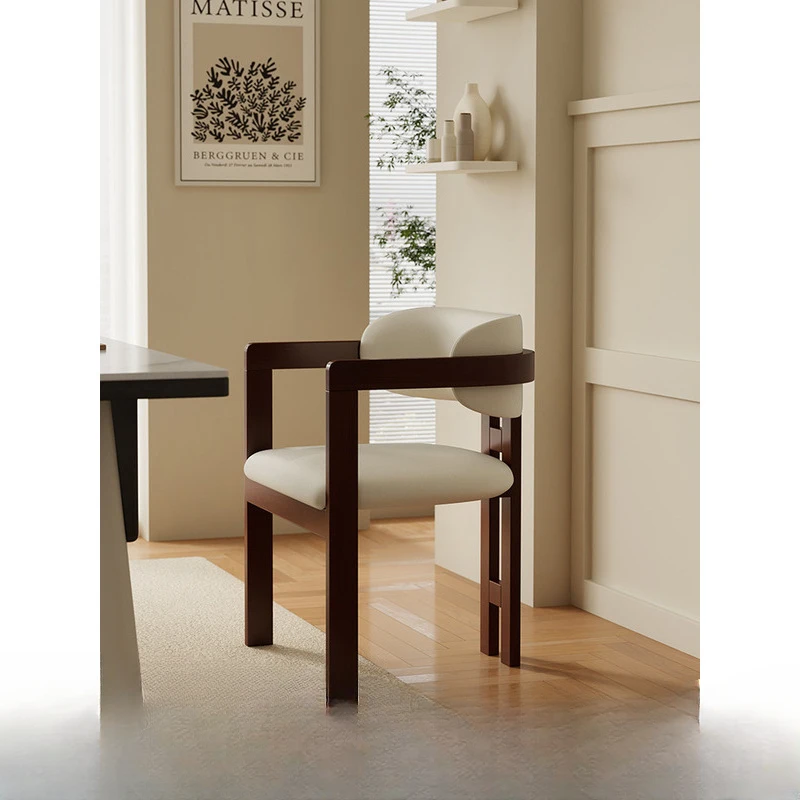 

Home-style solid wood dining chair simple and luxurious designer high-end club tea chair dining table chair study chair