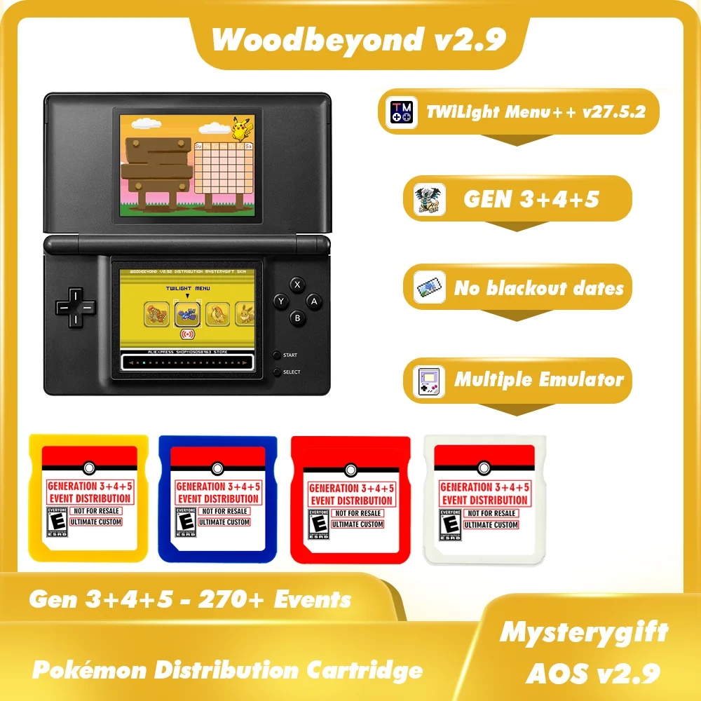 New DS Card Cartridge Collection Pokémon Ultimate Distribution ...
