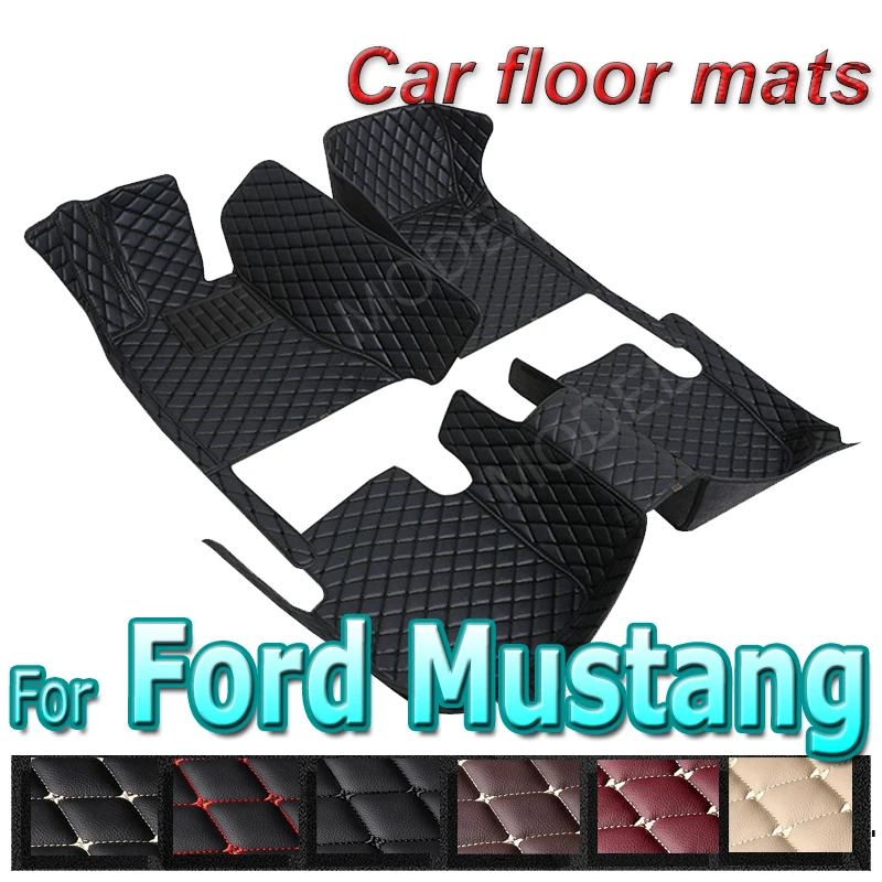

Car floor mats for Ford Mustang 2015 2016 2017 2018 2019 2020 2021 2022 Custom auto foot Pads automobile carpet cover