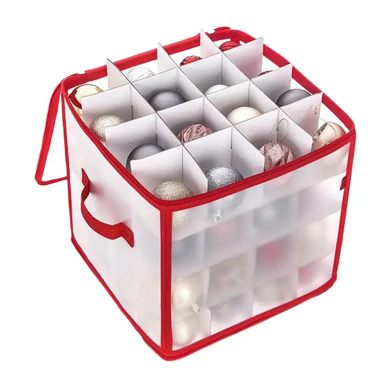 

64 Grid Christmas Ball Storage Sorting Storage Box With Lid Christmas Xmas Tree Decoration Bauble Decor 2022 Baubles Storage Box