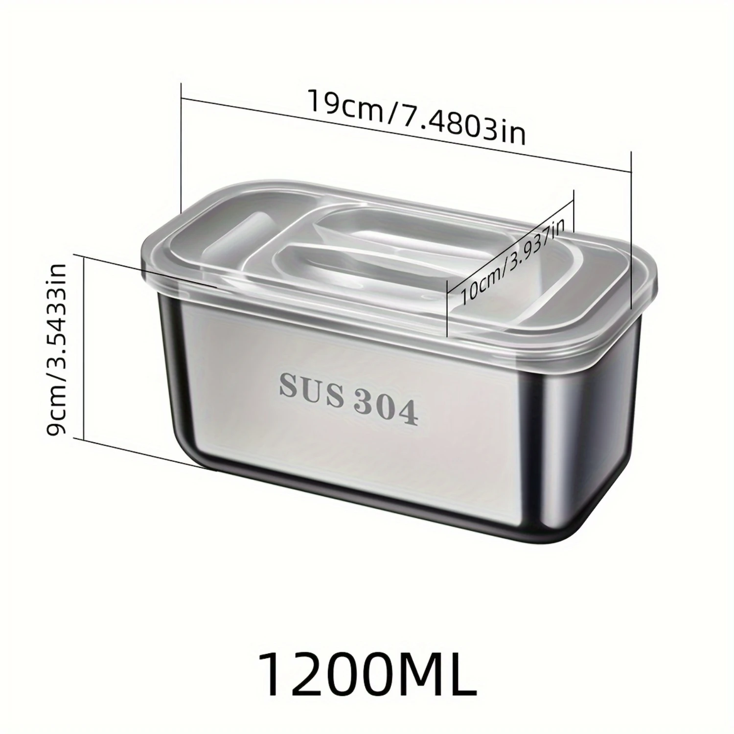 1pc Stainless Steel Snack Box, Modern Design For Food And Organization, Sealed Box For Snacks