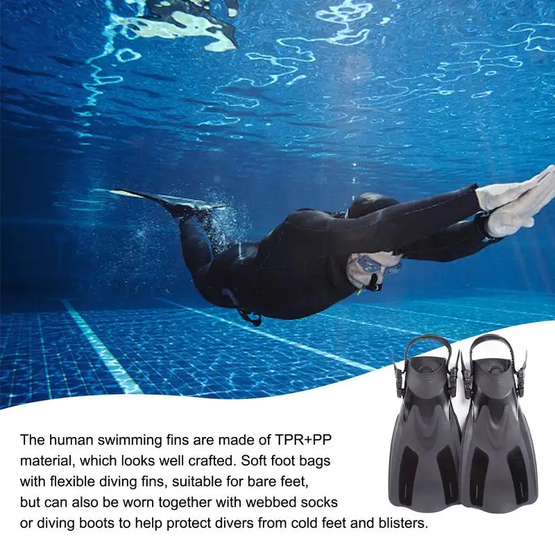 

scuba diving fins open heel flippers with adjustable strap for adult swimming diving flipper equipment water sports accessories