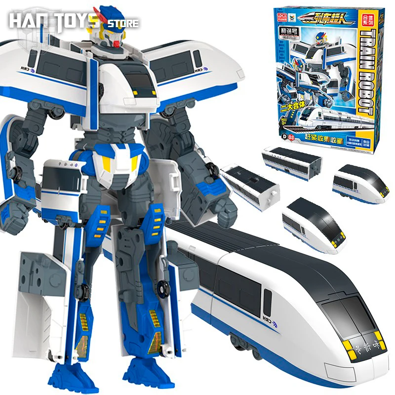 2 IN 1 China High Speed Railway Super Train Robot Transformation Toy