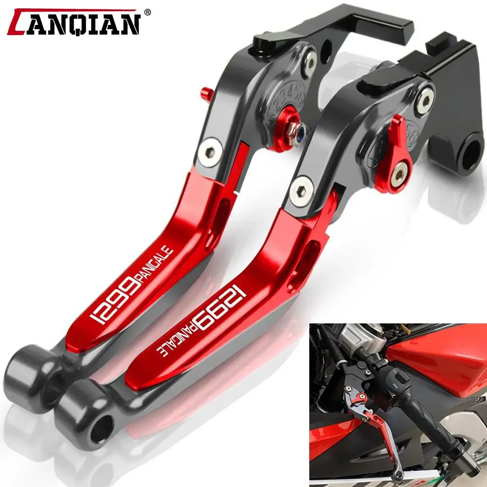 

For DUCATI 1299 Panigale SR 2015 2016 2017 2018 Motorcycle Handlebar Folding Extendable Moto Adjustable Clutch Brake Levers
