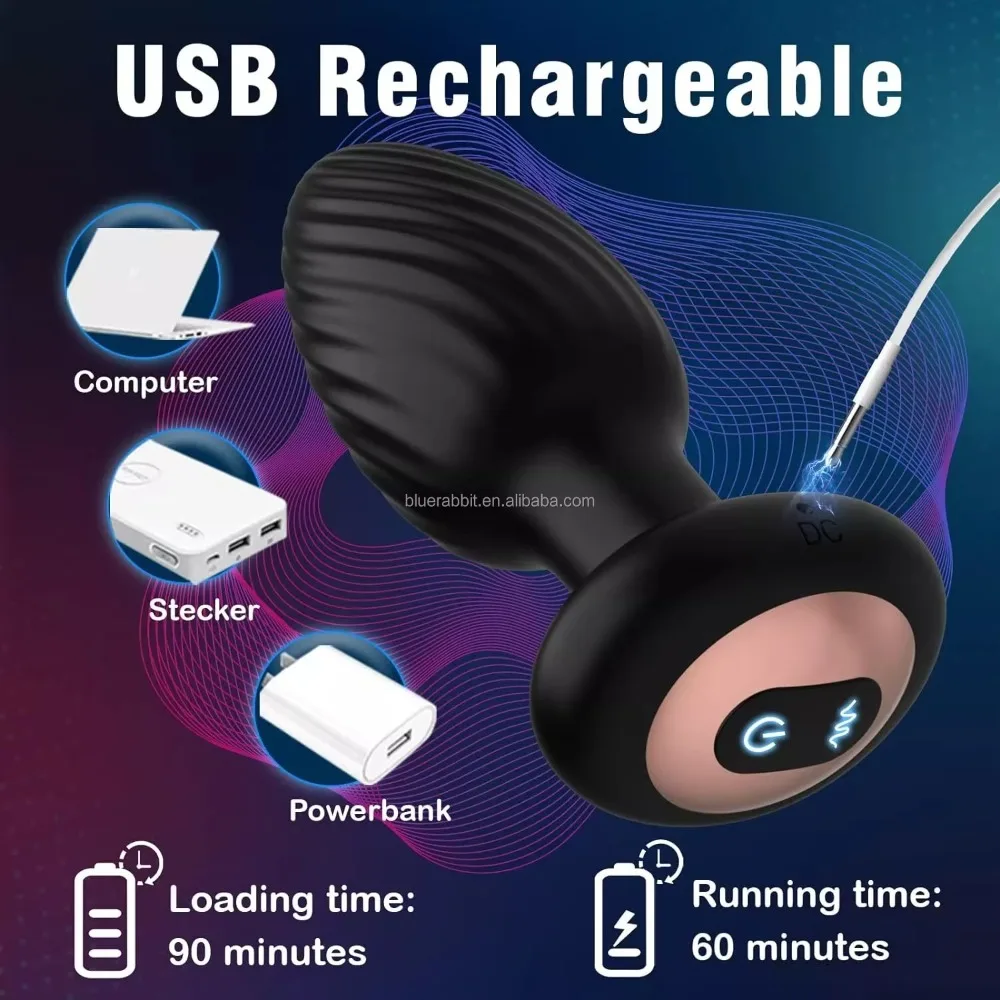 Remote-Controlled Rotating Anal Vibrator – 360° Prostate Massager | Oman & UAE Delivery (VIP14) - Image 4