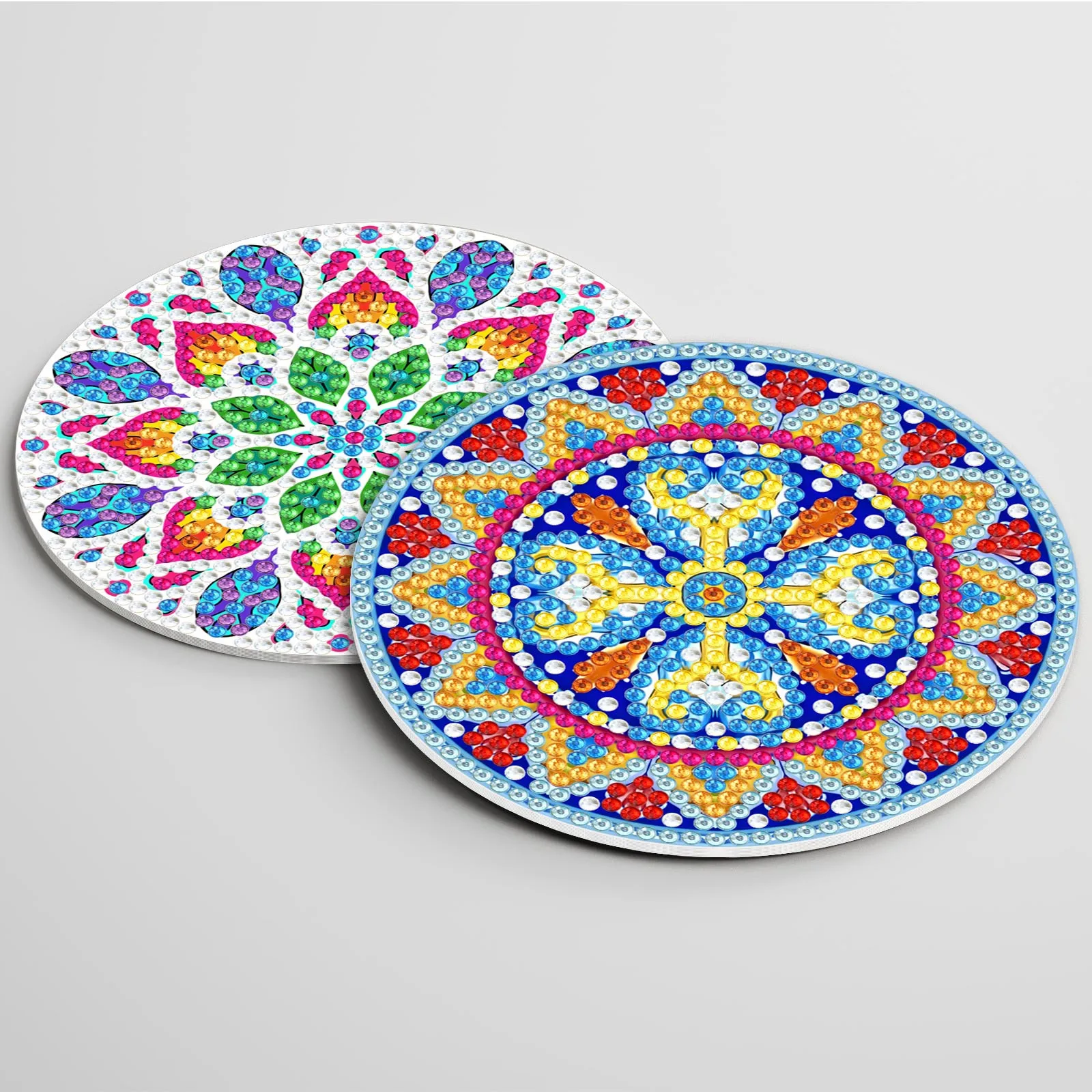 4/6/8Pcs Diamond Coasters with Holder DIY Mandala Coasters Diamond Painting  Kits for Beginners, Adults Kids Art Craft Supplies