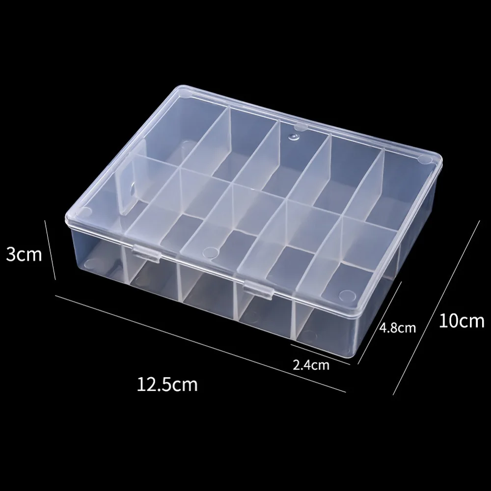 Nail Charm Rhinestone Storage Box Multi-compartments Clear Acrylic Magnetic  Cover Accessories Nail Art Beads Organizer Container - AliExpress