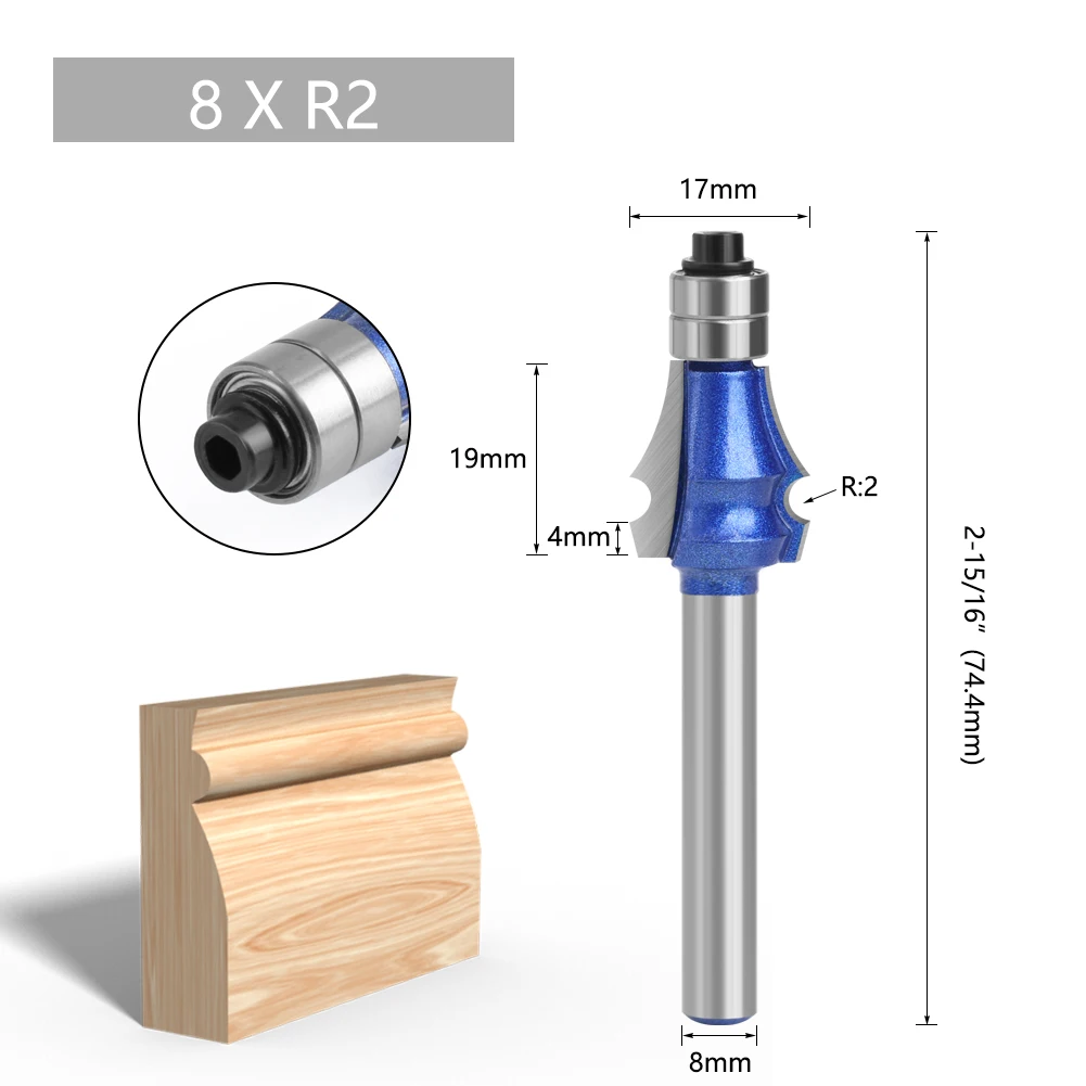 LAVIE 8mm 1pc Hochwertige Zeichnung Linie Router Bit Set Für Holzbearbeitung Fräser H08092 – Detail 4