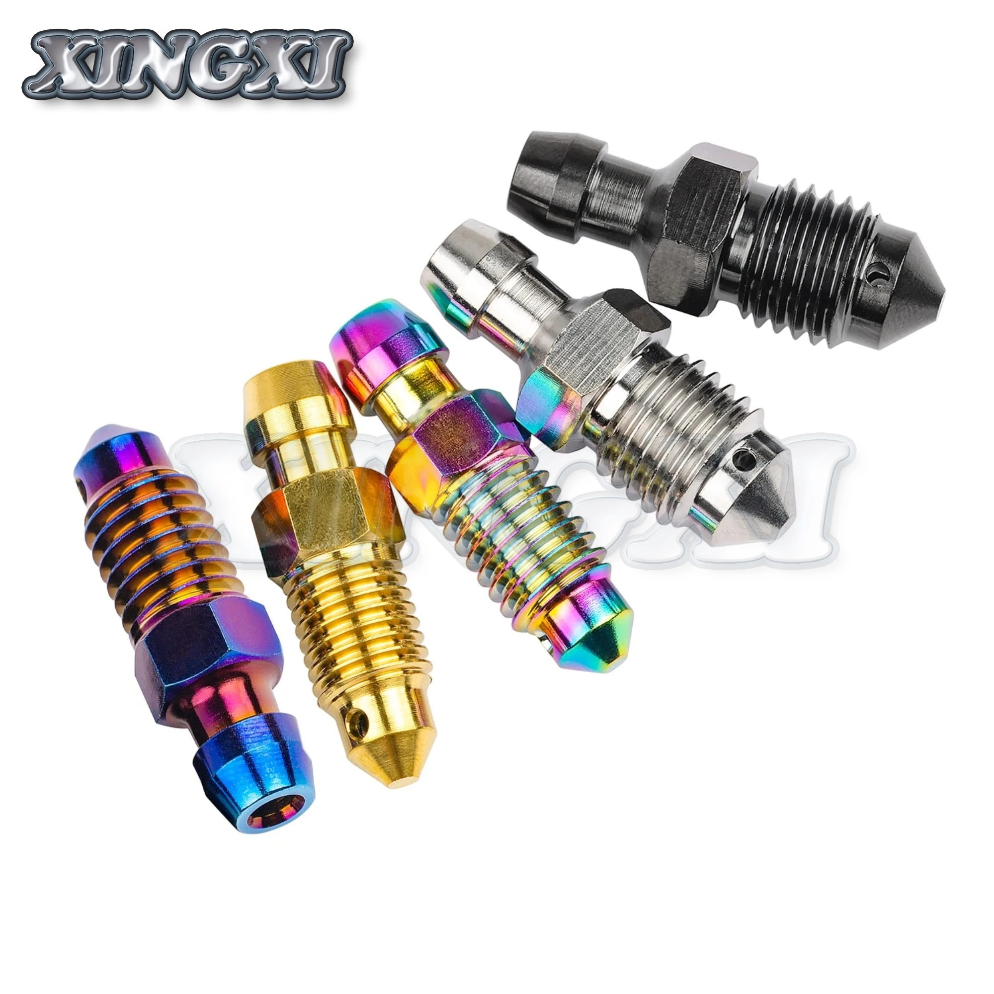 Screw Bolt Nut Set Xingxi Titanium Alloy Ti M6 M8 M10 Bolt P1.0 1.25mm for Motorcycle Brake Caliper