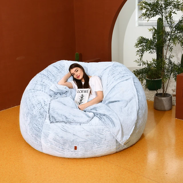 Sofas Cover puff Gigante Chairs Without Filler Linen Cloth Lounger Seat  Bean Bag Pouf Puff Couch Tatami Pouf Salon Puff Asiento - AliExpress