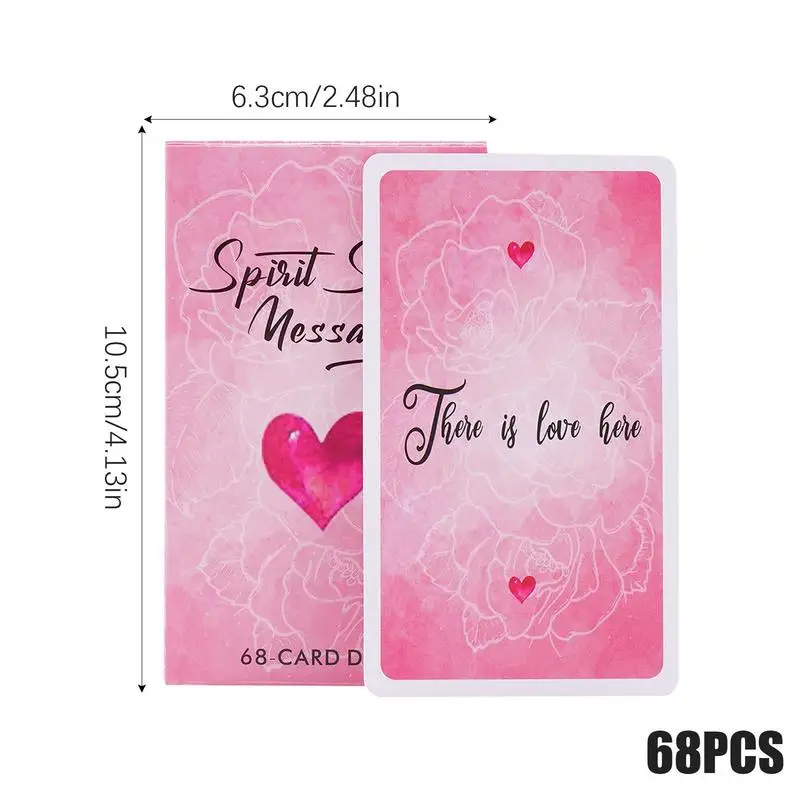 Spirit Secret Messages Fate Divination Tarot 68 Cards Tarot Deck Divination Fate Tarot Oracle Cards Entertainment Board Game 6