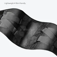 Ceinture de soutien lombaire pour les maux de bas du dos, attelle de soutien de taille respirante avec support en fibre de carbone pour la maison et le levage au travail 4