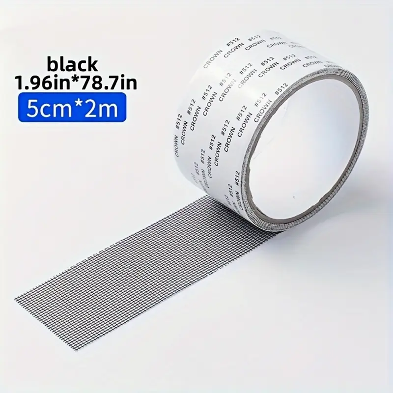 1 roll 2M Strong Self-Adhesive Window Screen Repair Tape - Cover Holes and Tears, Keep Insects Out  Window Screen Mosquito Net - Image 4