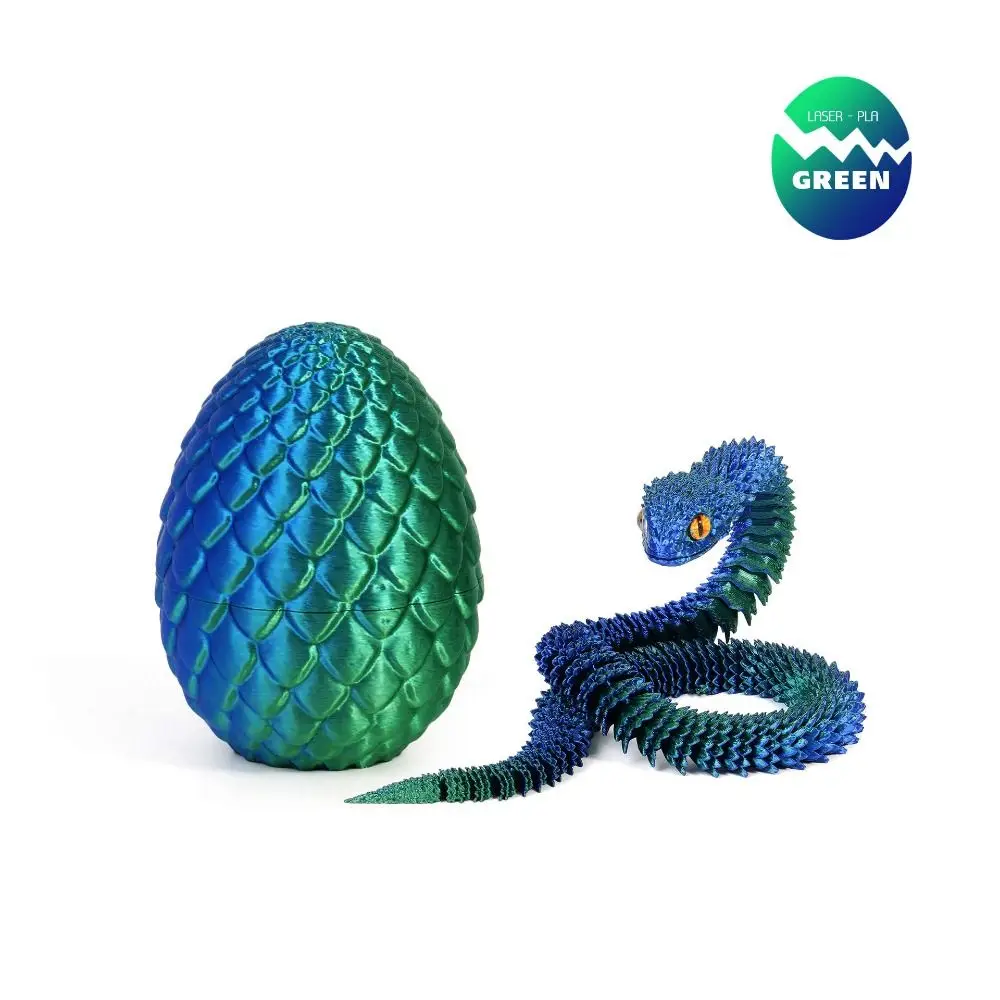 3D Printed Toy Simulation Snake Figurine Anime Figure Toy Action Figure Toy Miniature Figurines 3D Printed Snake Toys