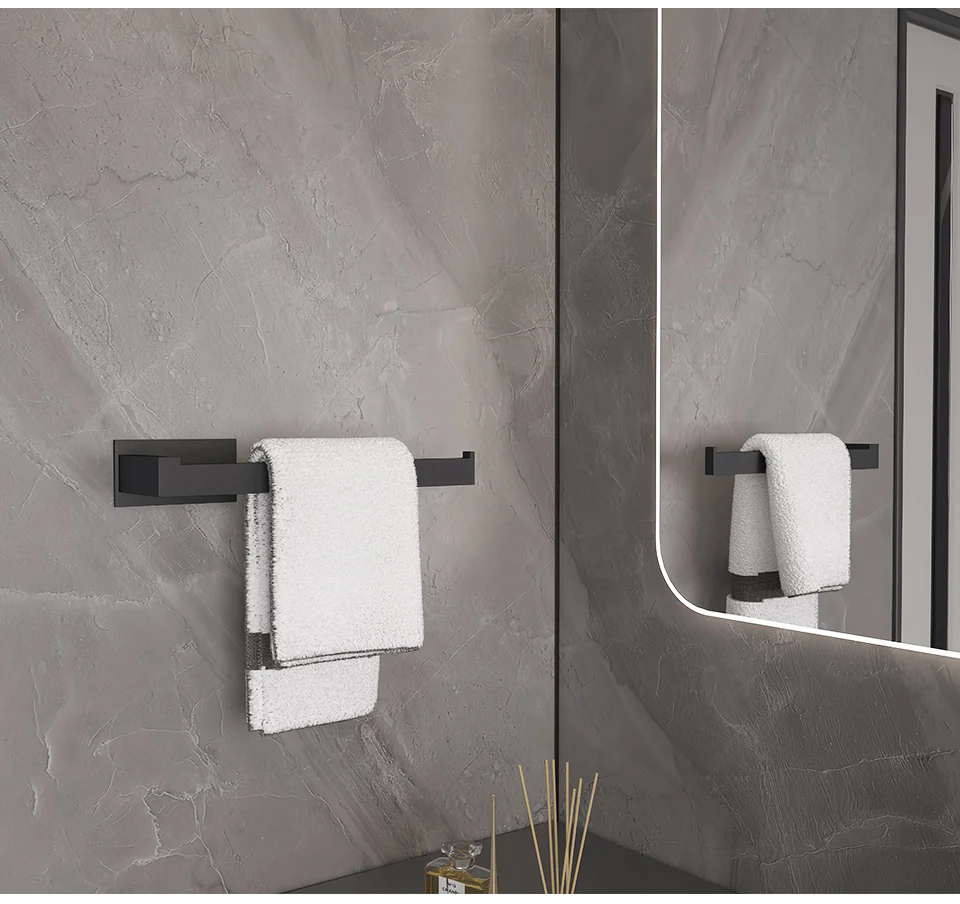 Black Self Adhesive Bath Set image 4