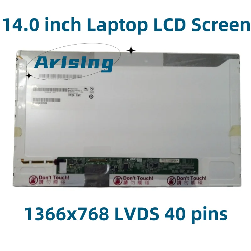 LP140WH6-TLB1 Fit LTN140AT22 N140BGE-L22 B140XW01 V.0 V.8 V.9 BT140GW01 V.4 ЖК-экран ноутбука LVDS 40 pin