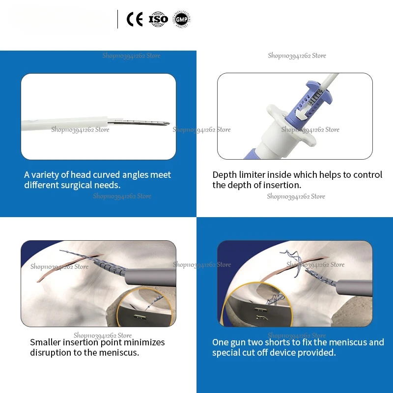 Interventional Materials for Orthopedc Surgery Well Design Arthrex Inside-out Meniscal Repair Suture Needles Fast Fix Depuy 2