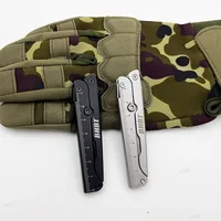 BHBT Folding Scissors Portable Home Outdoor EDC Tools Large Cutter With Back Clip Scale 2