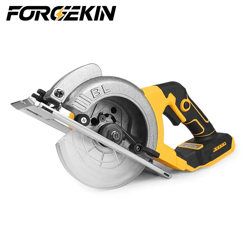 Cordless Electric Circular Saw FORGEKIN 5inch Brushless Motor 1000W Handheld Woodwork Saw For Dewalt 20V Battery pin