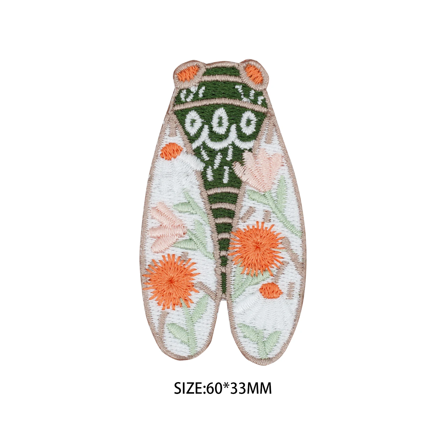 

Nostalgic Retro Cicada patch Embroidery Patch Iron On Patches For Clothing Funny patch On Clothes Embroidered Ironing Sticker