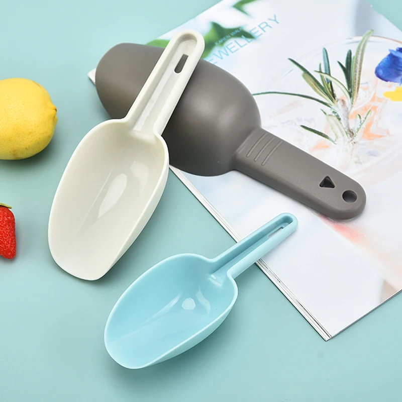 Ice Shovel Scoop Plastic Measuring Scoop For Candy Dessert Grain Flour 3Pcs Serving Kitchen Bar Gadgets Accessories Tool