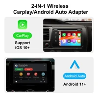 Adaptateur CarPlay sans fil 2026 2-en-1 : Dongle filaire vers sans fil pour Apple et Android Auto, Plug and Play, Accessoire universel pour voiture 3