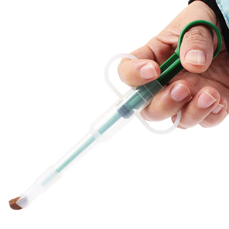 Cão gato piller medicina dispensador leak proof pp comprimidos cápsula comprimido empurrador de alimentação injeção agulha kit pet filhote de cachorro cão alimentador