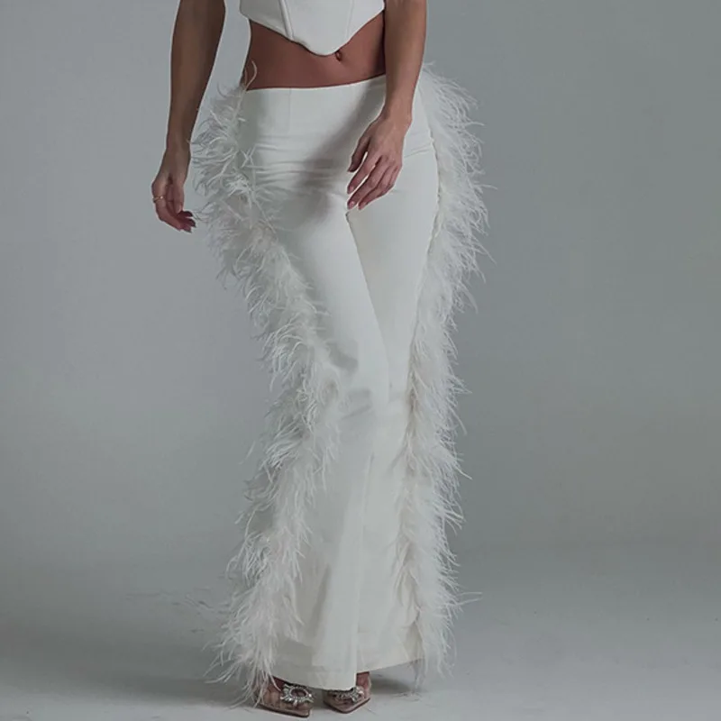 

Брюки-клеш Женские на молнии, однотонные