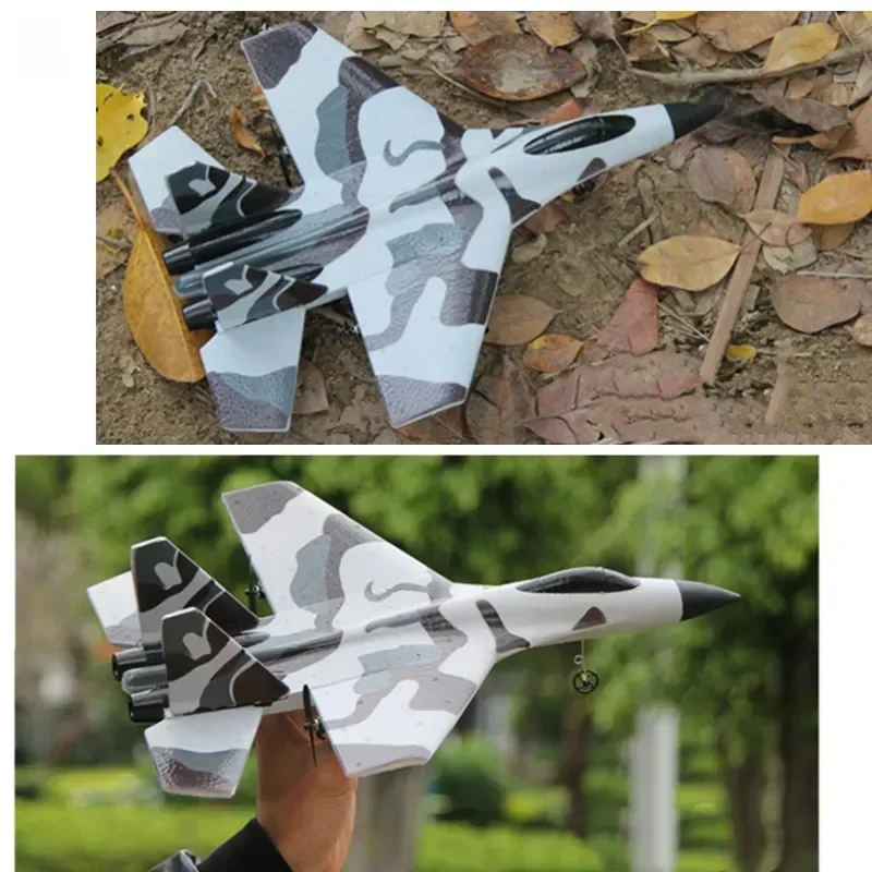 RC Plane SU-35 With LED Lights Remote Control Flying Model Glider Aircraft 2.4G Fighter Hobby Airplane EPP Foam Toys Kids Gift 6