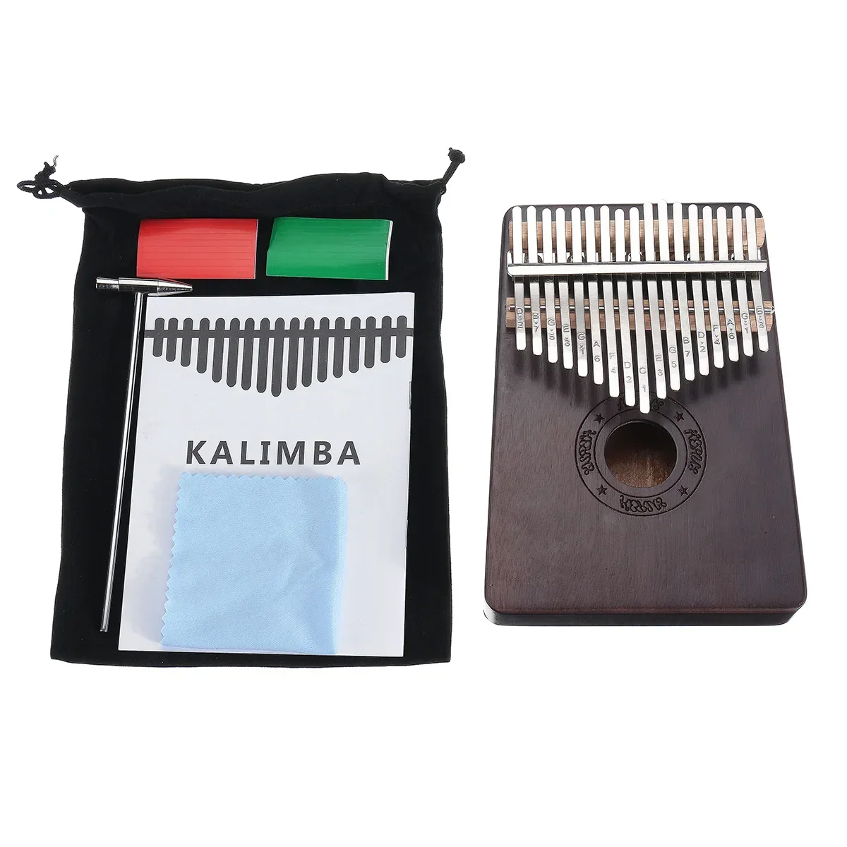 

17 клавиш калимба пальцы пианино красное дерево корпус Музыкальные инструменты полная доска с обучающей книгой qin инструмент подарок