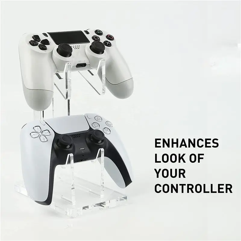 스위치 프로/시리즈 X/PS4 조이스틱 랙 스탠드-A25R용 듀얼 티어 게임 컨트롤러 홀더