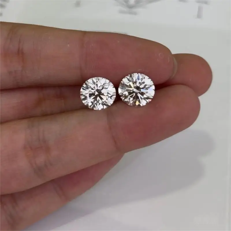 

Ruihe круглая форма пара 3.39ct F VS1 Lab выросший алмаз иги сертификат CVD свободные алмазы для сережек кольца ювелирных изделий