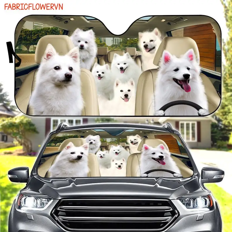 Parasole Per Auto Americano Eskimo, Decorazione Per Auto Americana Eskimo, Parabrezza Per Cani, Amanti Dei Cani, Parasole Per Auto Per Cani, Regalo Pe