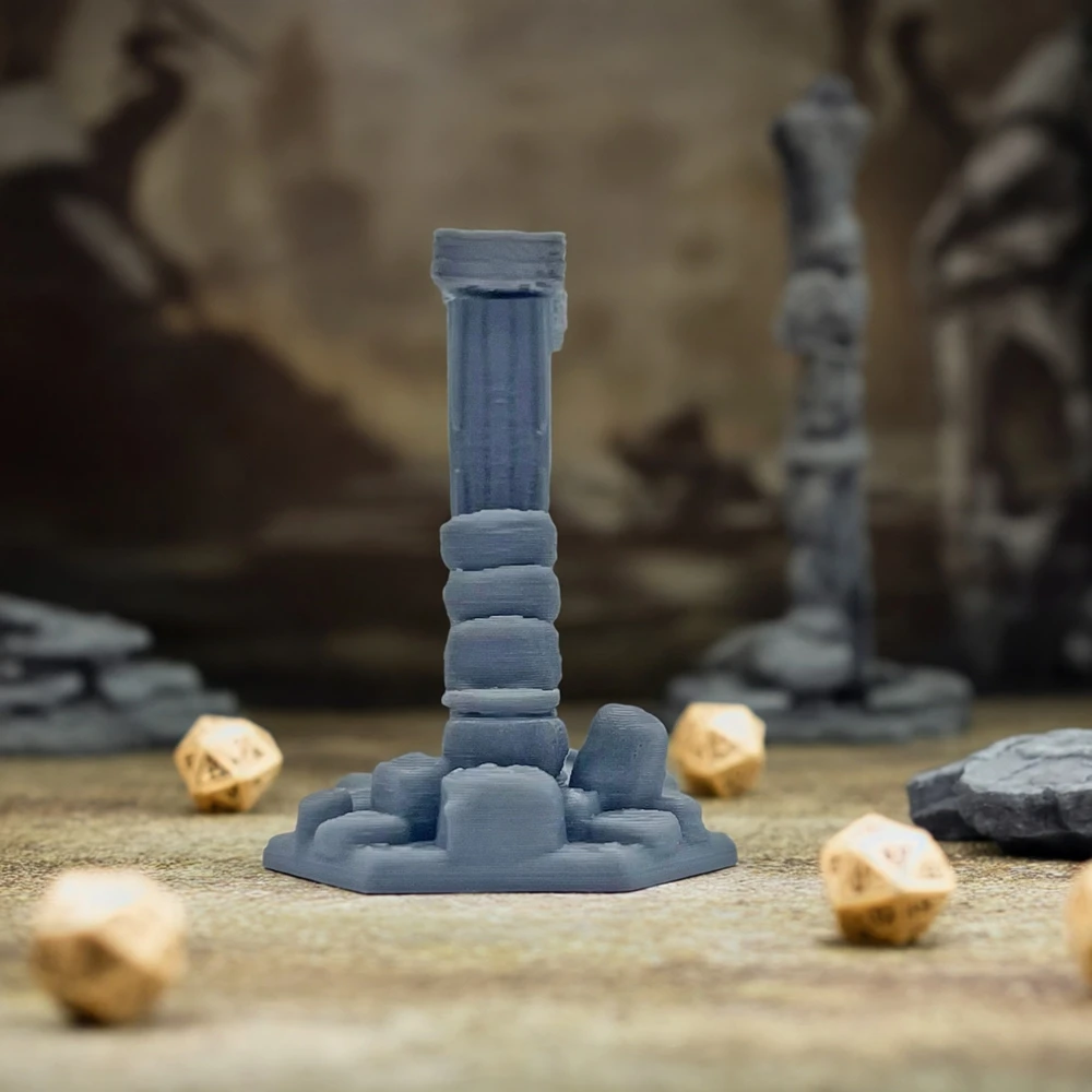 헥스 던전 바닥 타일 문 판타지 테이블탑 지형 워게임용 3D 프린팅 주조 DnD 플레이 던전 벽과 문 지형