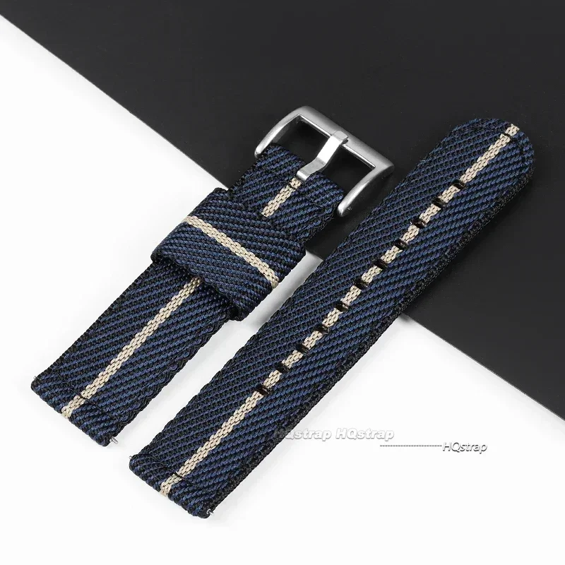 Quick Release Nylon Strap - Durable Woven Canvas Fabric Band for Men’s Military Sport Watches