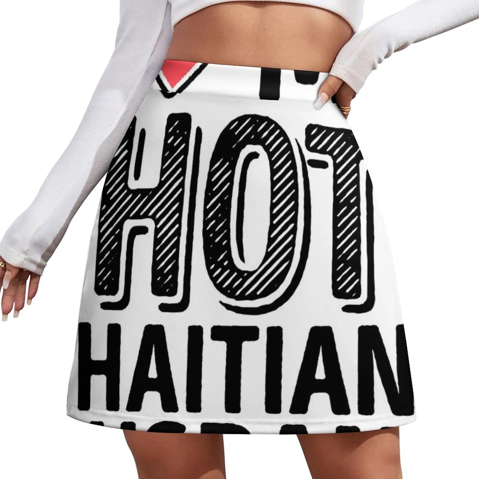 

I Love My HOT Haitian Husband - Cute Haiti Couples Romantic Love T-Shirts & Stickers Mini Skirt Skirt for girls