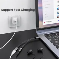 NIERBO 2 in 1 USB C to 3.5mm Headphone and Charger Adapter USB C PD 3.0 Port to Aux Audio Jack Fast Charging Dongle Cable Cord - Image 3
