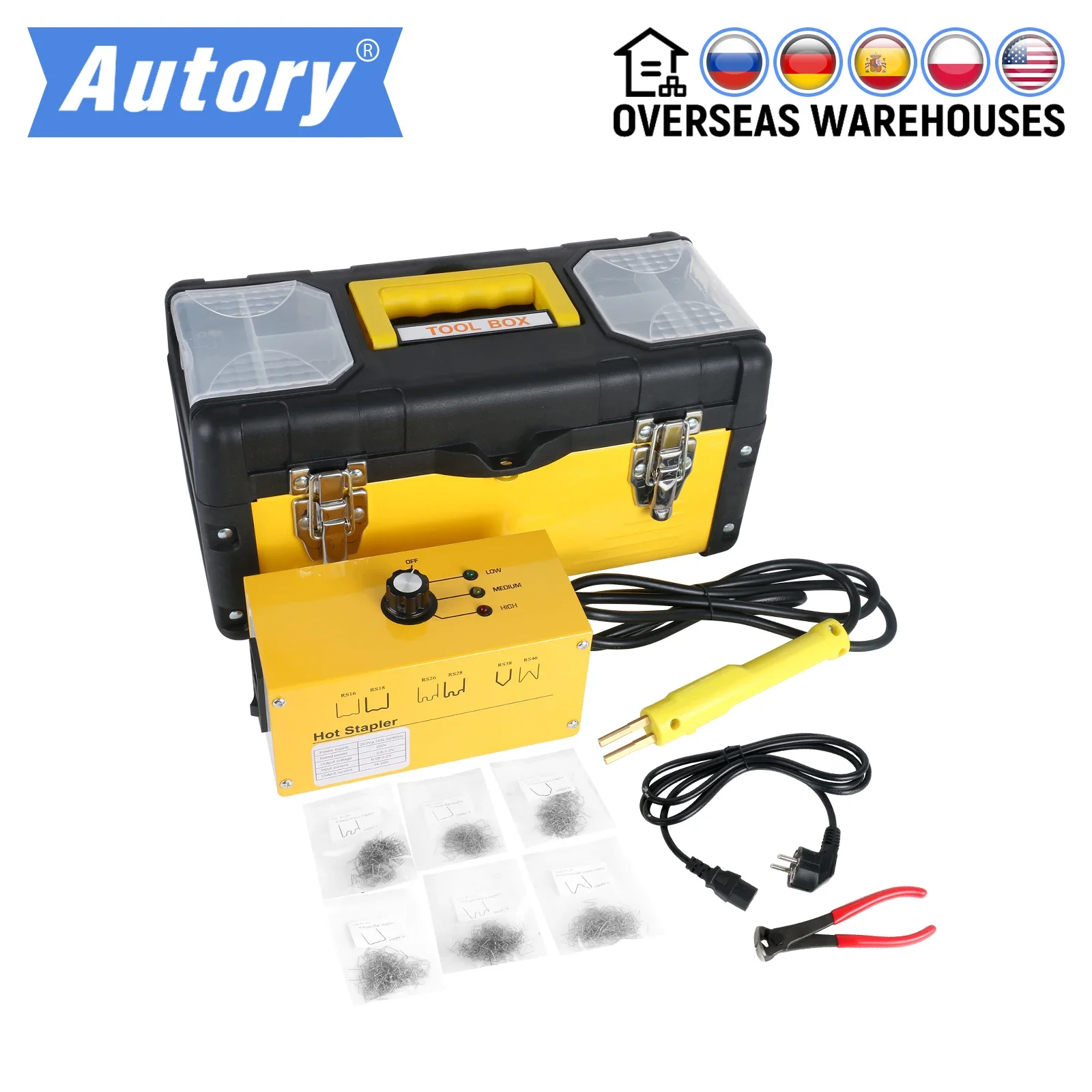 

Car Plastic Welder Kit Hot Stapler Plastic Welding Equipment 110V 220V Hot Staple Gun 700PCS Staples Bumper Car Bumper Repair