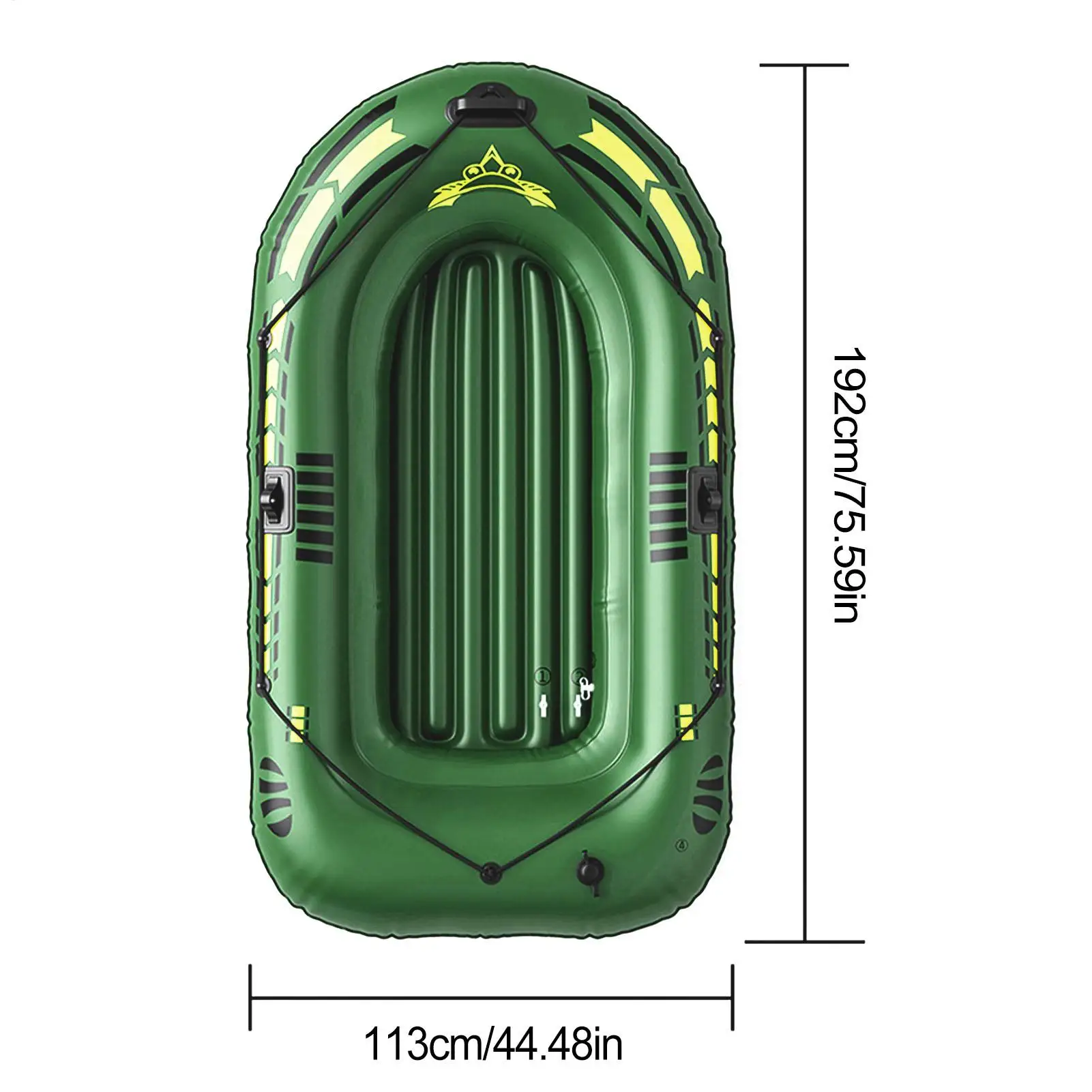 2 Person Iatable Rowing Boat Bearing 100kg Durable PVC Rubber Fishing Boat Set With Paddles Pump Other Set