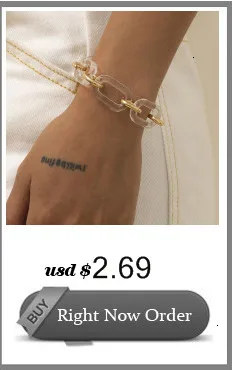 Lacteo Bohemian Colorful Painted Aluminum Chain Charm Bracelet Jewelry For Women Fashion Trendy Cross Chain Bangle Bracelet