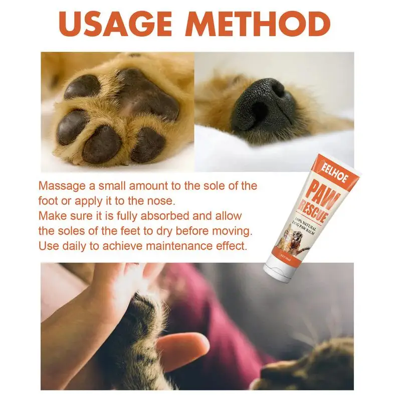 Pet Paw Balm Natural Dog Paw Repairing Balm Pet Care Soother For Cracked Paws 30ml Dog Cat Butter Nose Balm Moisturizer Cream And For Dogs
