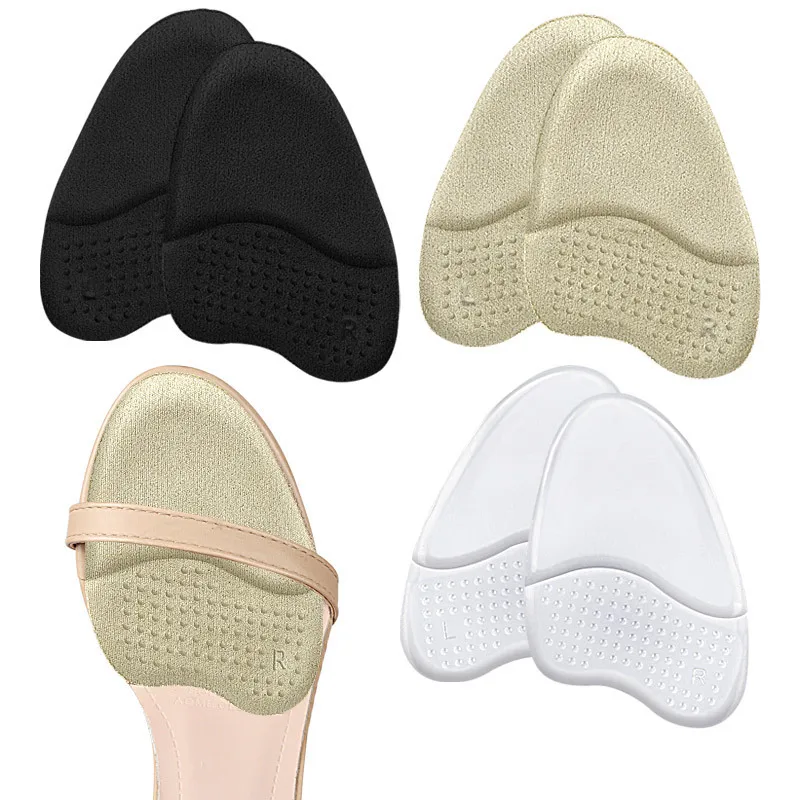 Silicone Half Insoles Women Shoes Pads Feet Pads for Heels Comfortable Foot Care Products Sandals Forefoot Non-slip Cushion