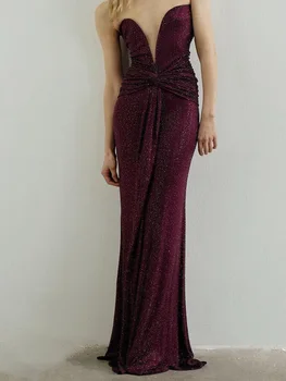 2026 Summer Women's Strapless Evening Gown