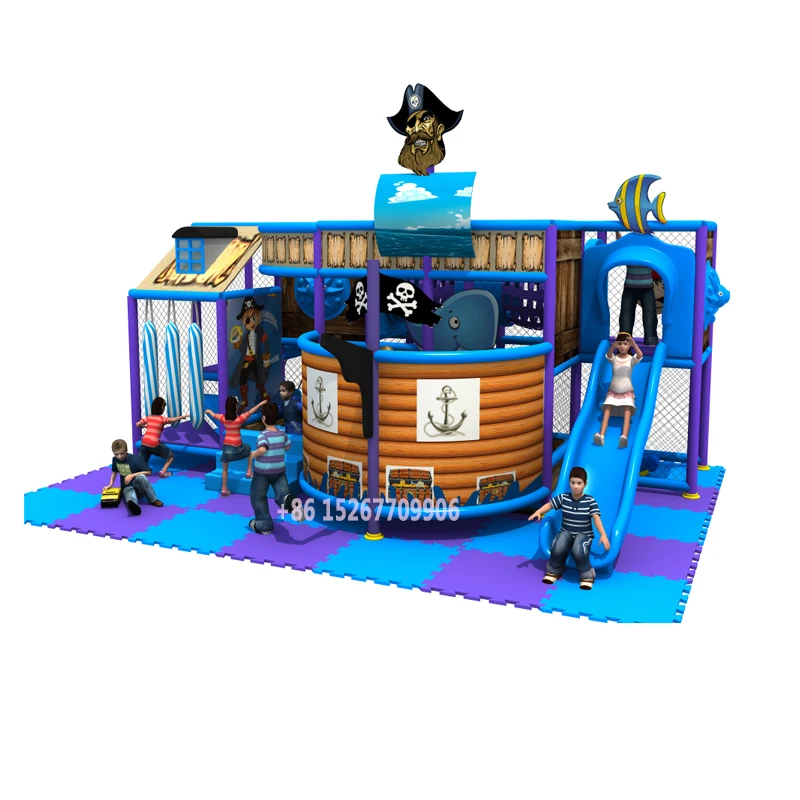 

YLWCNN New Kids Indoor Soft Naughty Castle Small Playground Structure Children Ocean Sea Maze Amusement Park For Kids IN171049