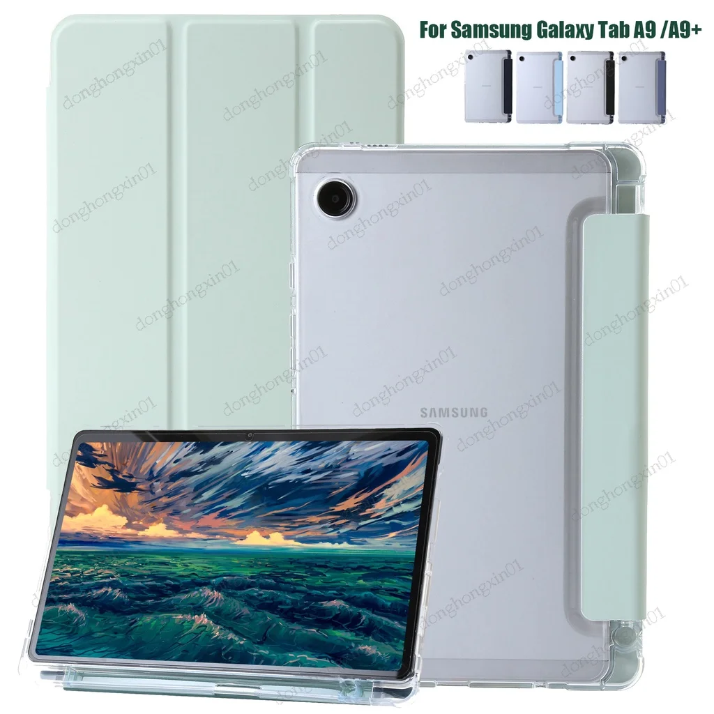 

For Samsung Galaxy Tab A9 Plus (11 Inch) A9 8.7 X110 X115 Anti-Fall Stand Cover for Samsung Galaxy Tab A9+ 11" With Pencil Slot
