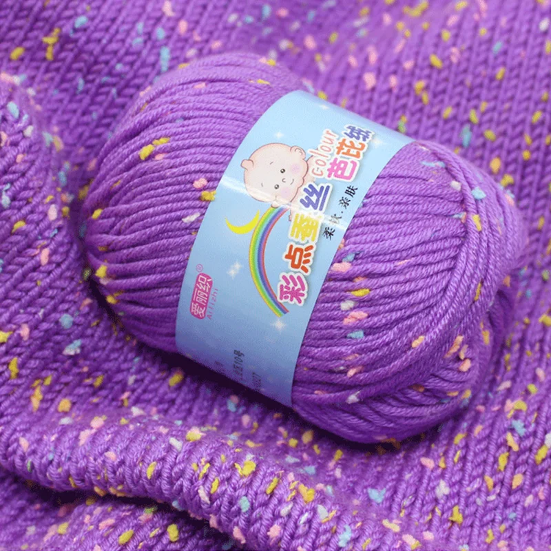 High Quality Worsted Wool Thread Colorful Eco-dyed Needlework Baby Cotton Cashmere Yarn For Hand Knitting Crochet Drop Shipping 6