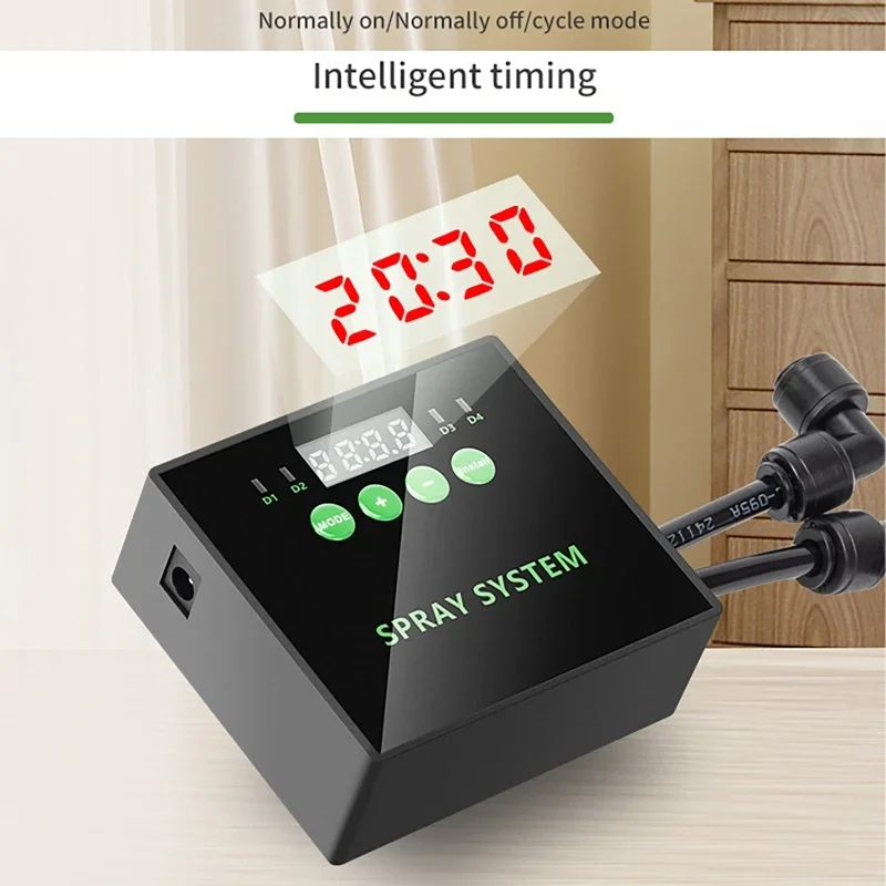 Intelligent Reptile Fogger Terrariums Humidifier Electronic Timer Automatic Mist Rainforest Spray System Kit Sprinkler Control