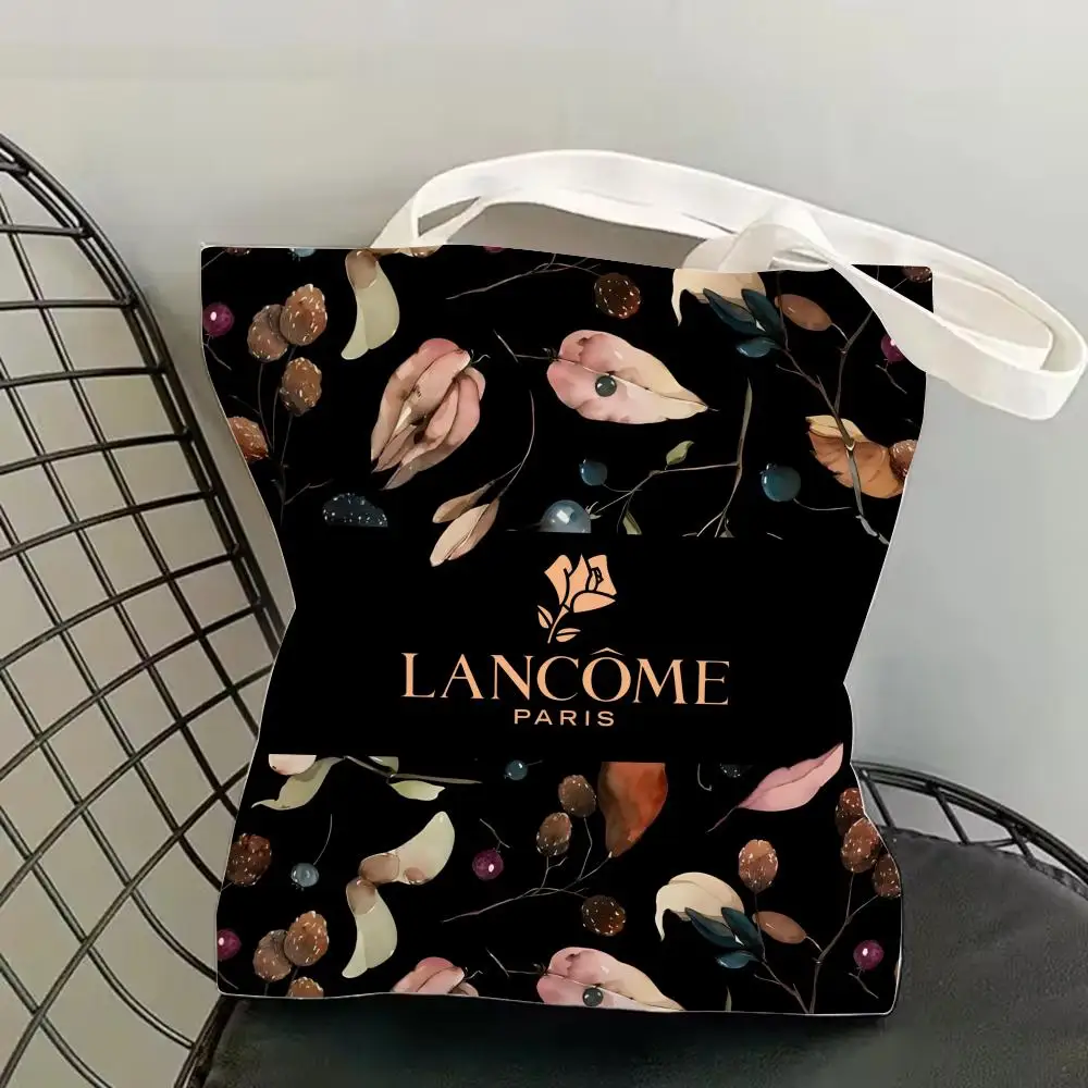 Luxuriöse Muster-L-L-LancomeS-Mode-Aufbewahrungstaschen, doppelseitig bedruckte modische Schultertasche aus Segeltuch, Einkaufstasche, Geschenk, umweltfreundliche Handtaschen – Detail 27